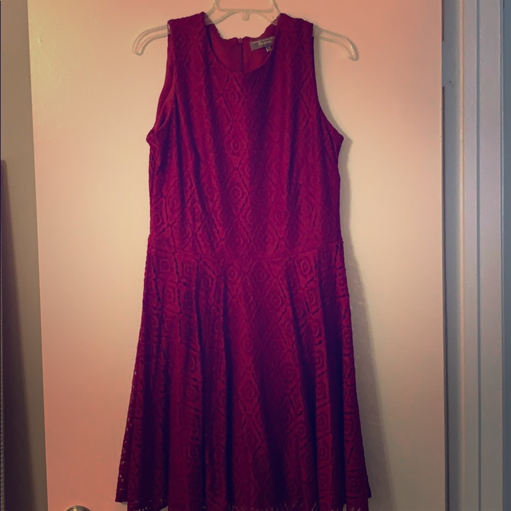 Laced Red Dress